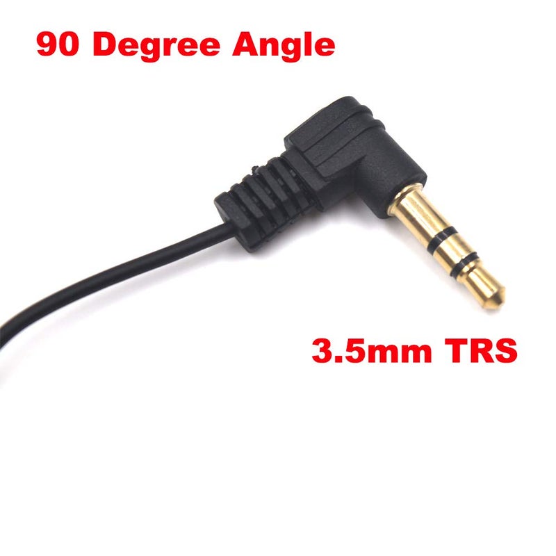 Kework 30cm 3.5mm TRS Audio Coiled Cable, 90 Degree Angle to 90 Degree Angle 1/8" 3.5mm 3 Pole Jack Male to Male Stereo Headphone Aux Spring Spiral Cord, 2 Pack, Cable OD 1.5mm - Image 2